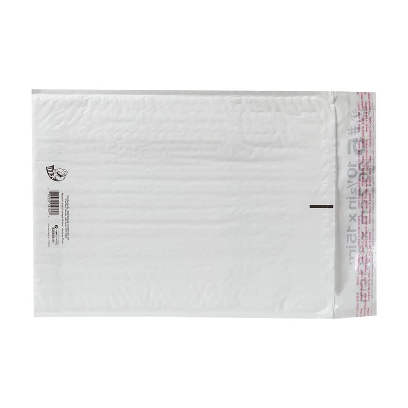 Duck Brand #5 Poly Bubble Mailer, 10.5" x 15", White, 25-Pack - Image 3